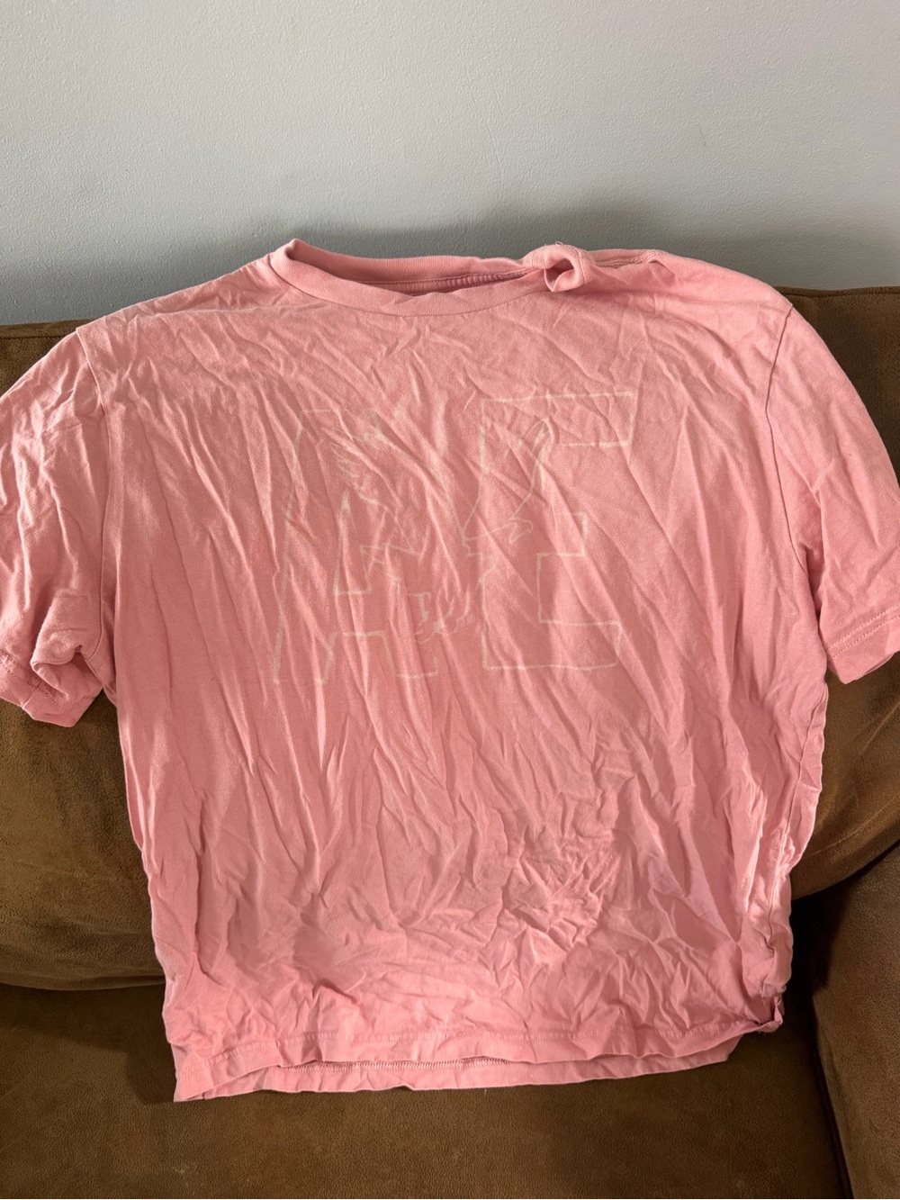 American Eagle Outfitters Pink Crew Neck Tee